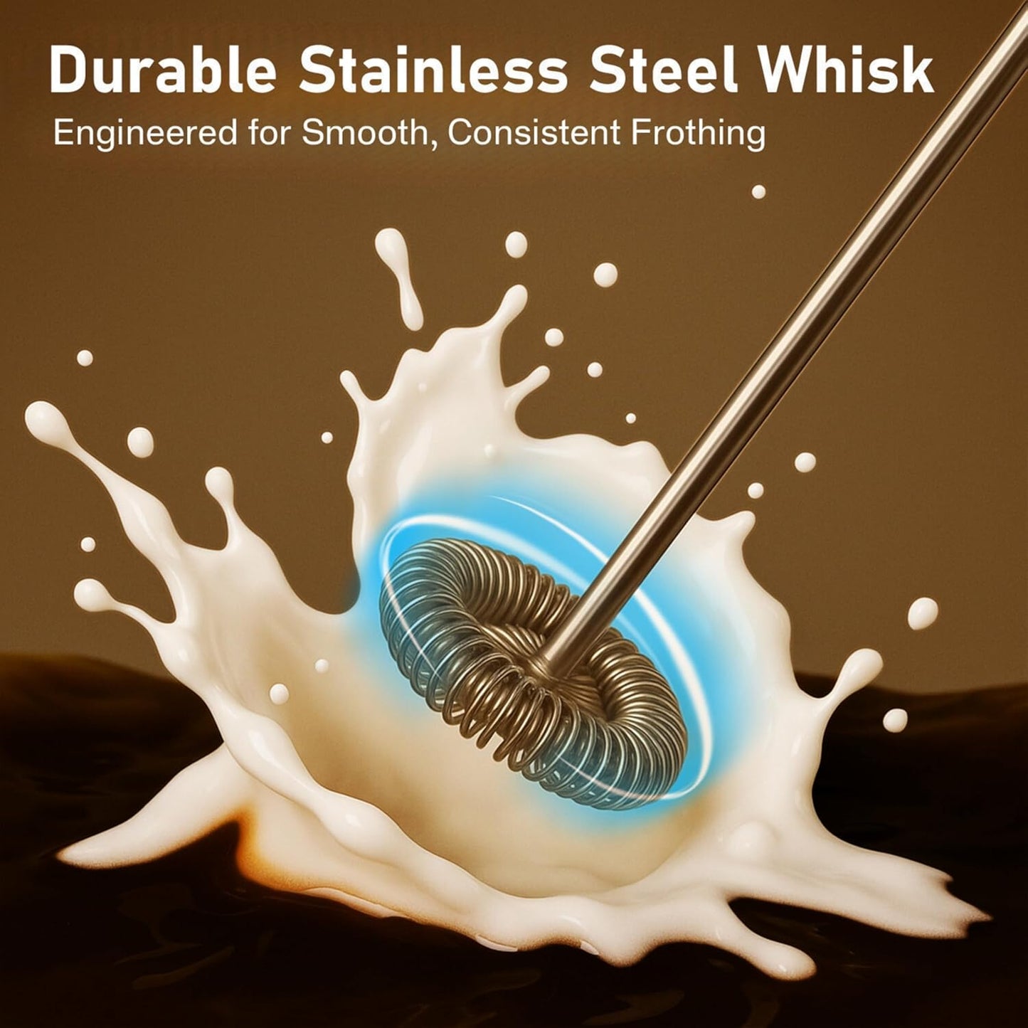 Premium Stainless Steel Electric Milk Frother